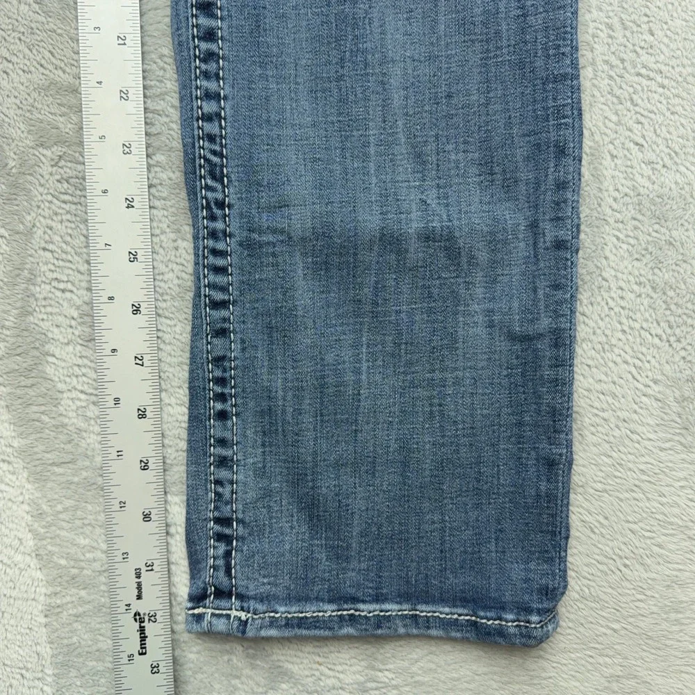 Salvage Straight Leg Jeans Mens 36x34 Blue Mayhem Regular Fit Buckle Exclusive